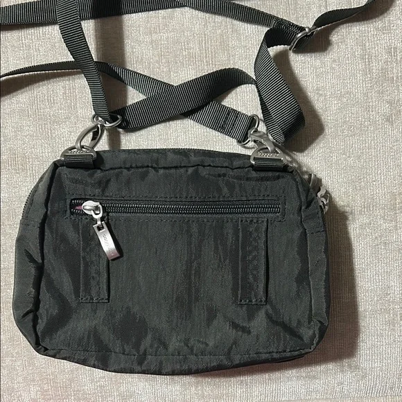 Baggallini Gray Messenger Bag with Durable Fabric and Compact Design - Picture 2 of 4